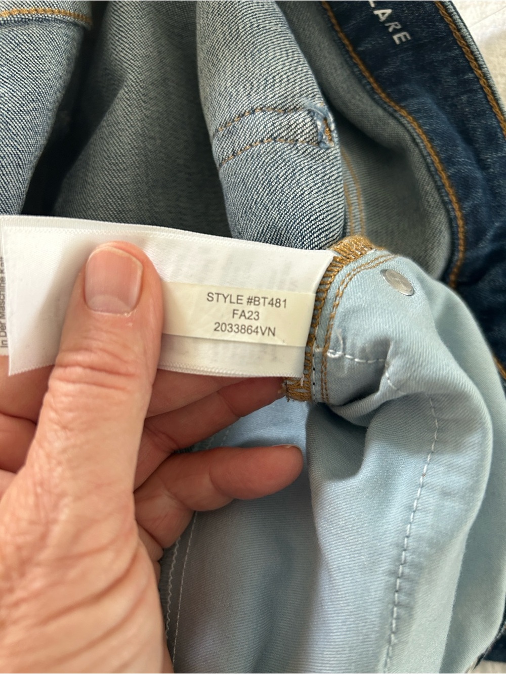 J. Crew Blue Skinny Flare Jeans - Picture 7 of 9